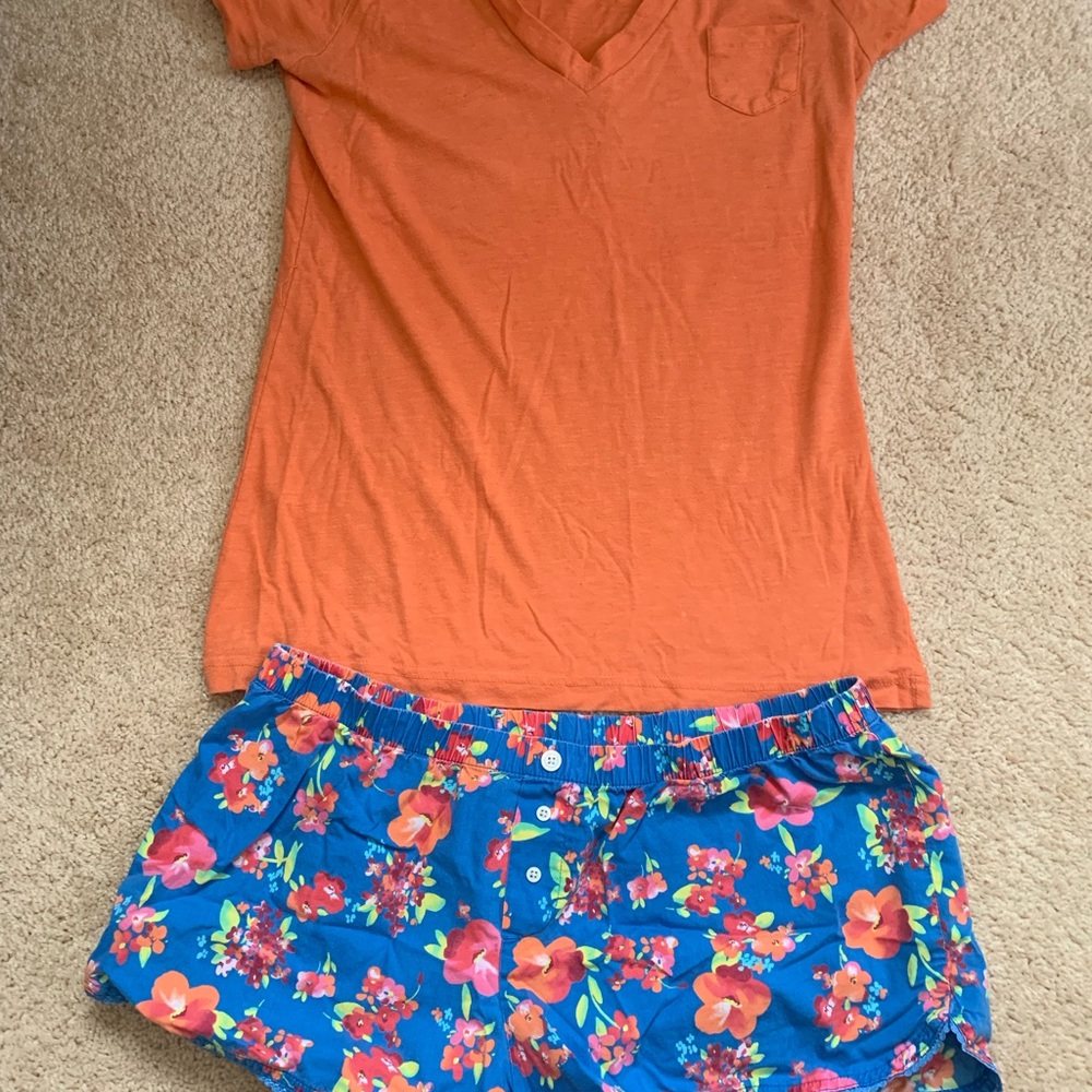 T-shirt and boxers